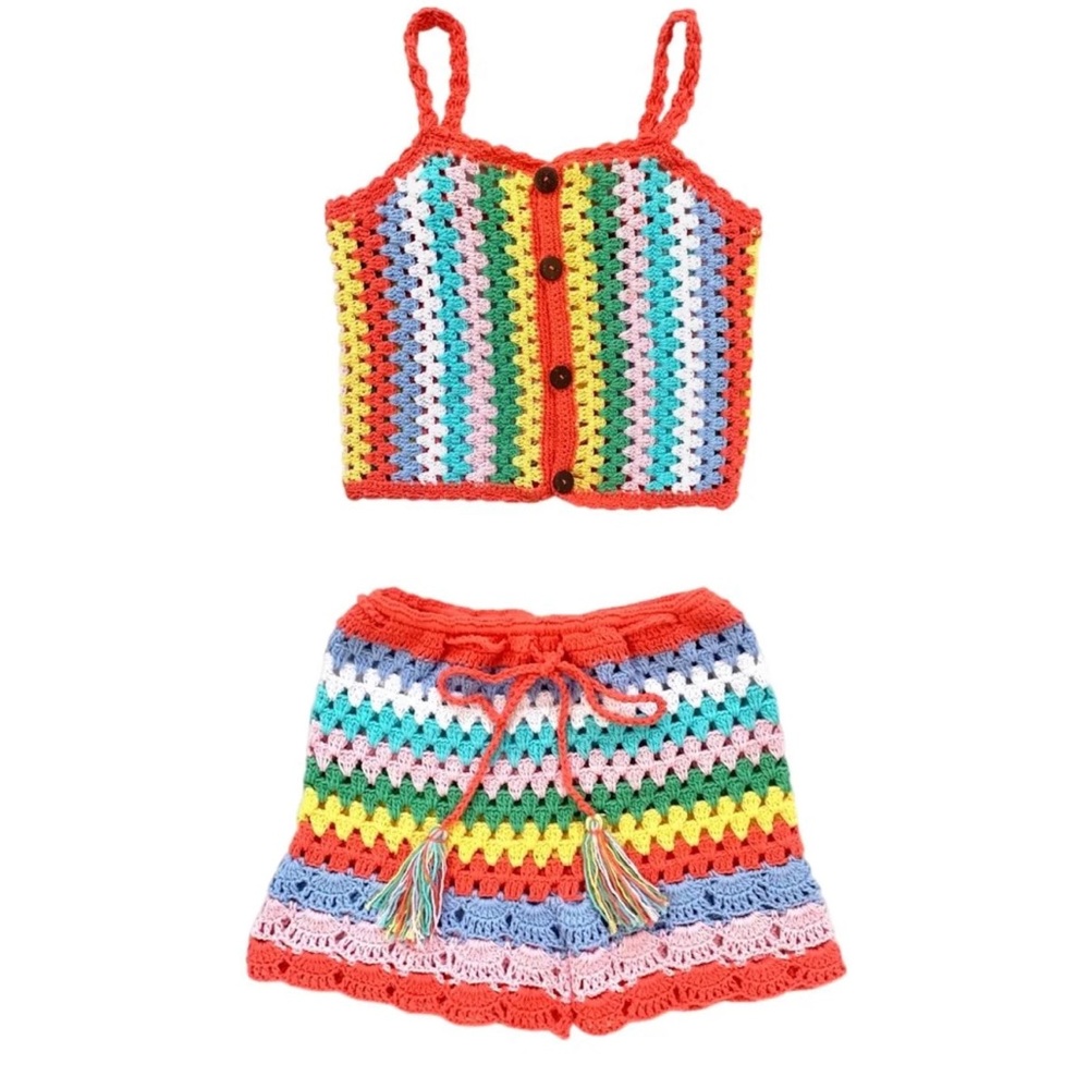 BELA & NUNI Mini Dreamer Crochet Rainbow Set Toddler 4T